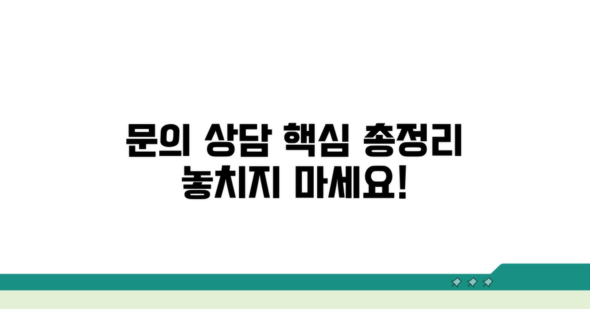 문의 상담 서비스 총정리