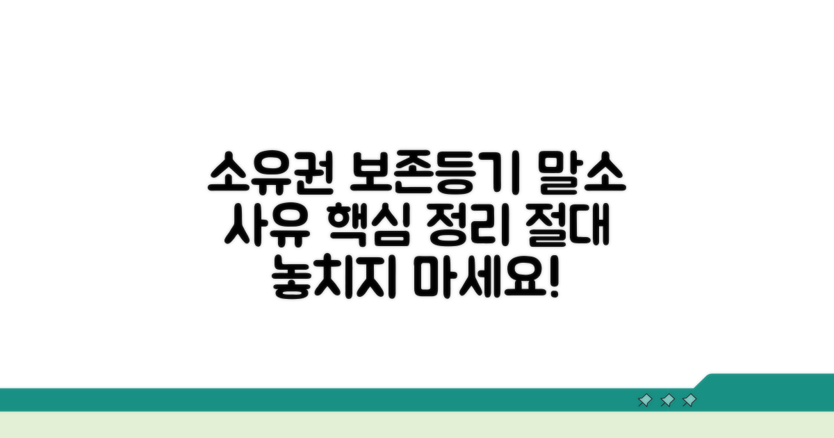 소유권보존등기 말소 사유