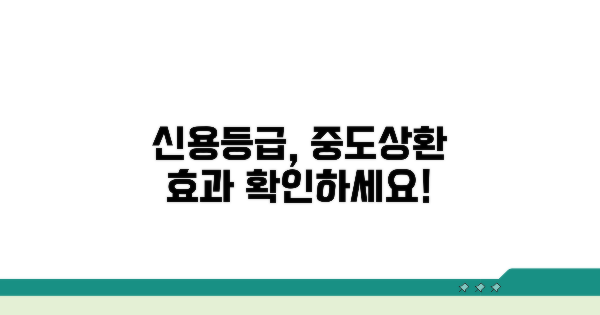 신용등급, 중도상환 효과 분석