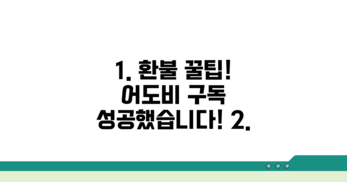 어도비 구독 환불 성공 전략