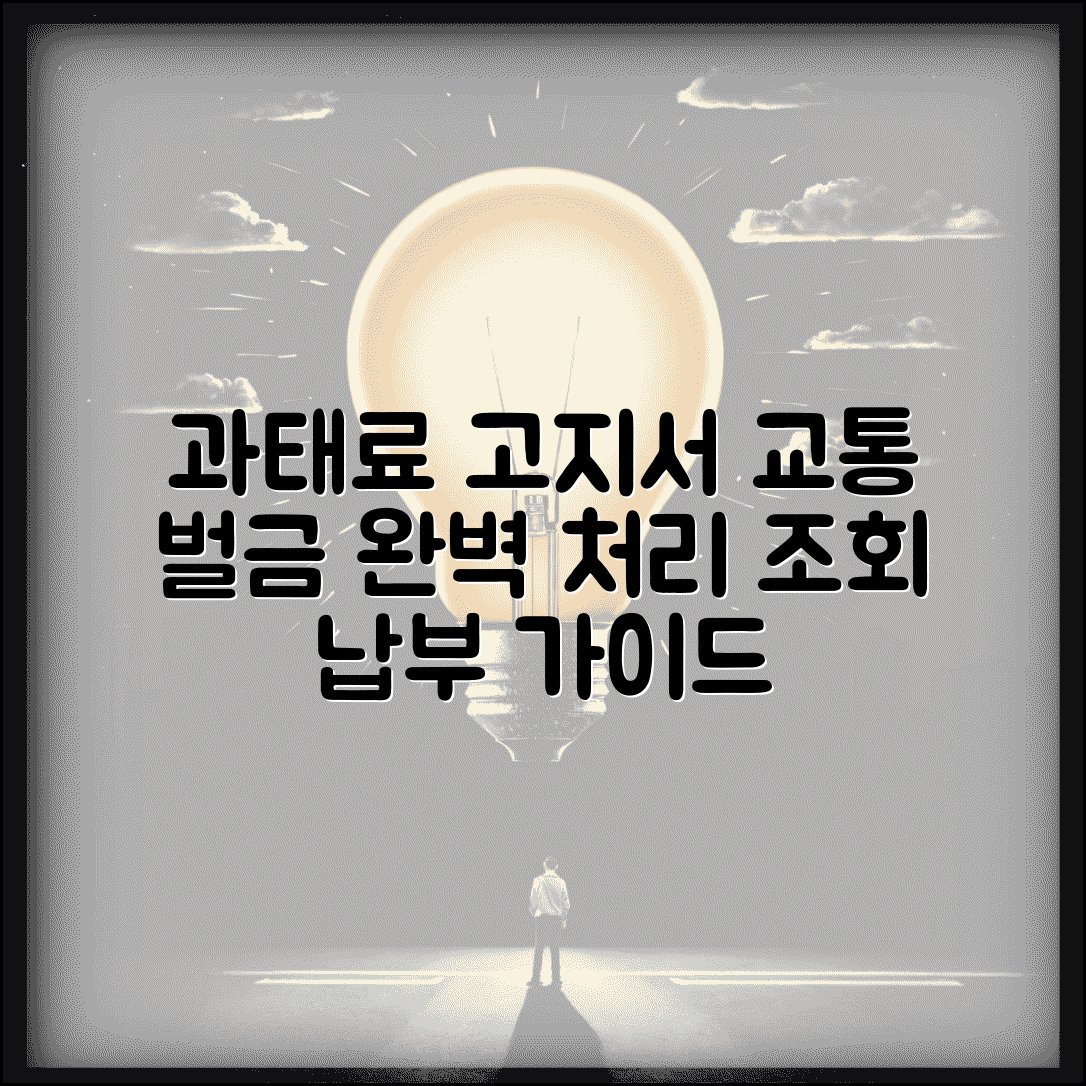 과태료 고지서 조회 납부 방법 | 교통과태료 고지서 완벽 처리법