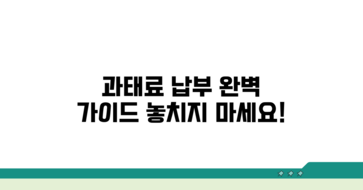 교통과태료 납부 절차 완벽 안내