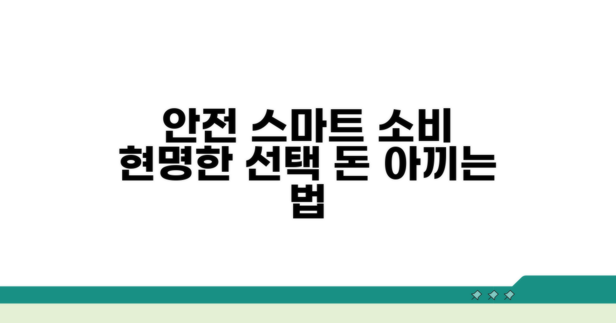 안전하고 스마트한 소비 전략