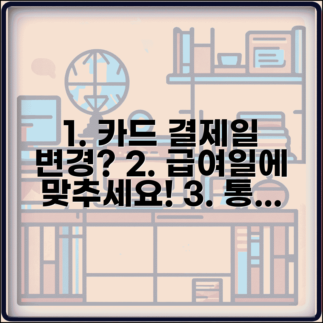 신용카드 결제일 변경 최적 날짜 | 급여일 연계 결제일 선택 완벽 가이드
