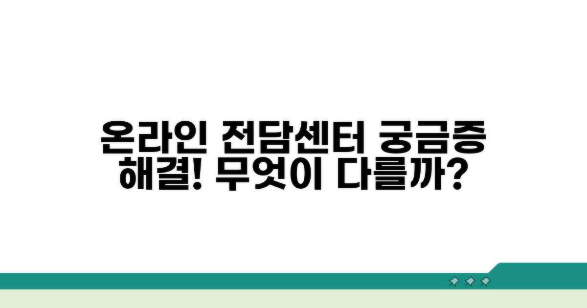 온라인 전담센터, 무엇이 다를까?