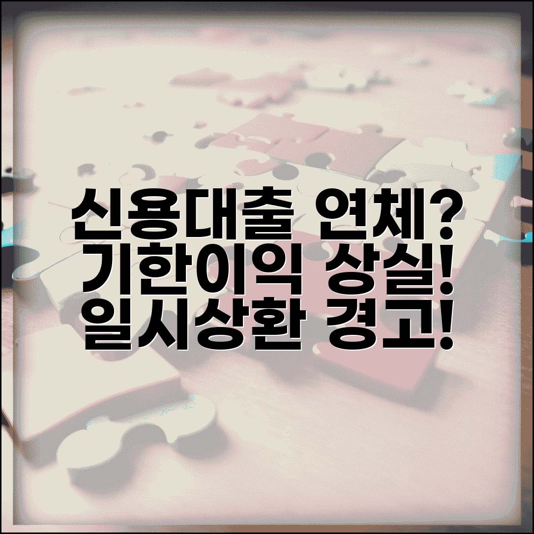 신용대출 연체 일시상환 | 신용대출 연체시 기한이익 상실과 일시상환 요구