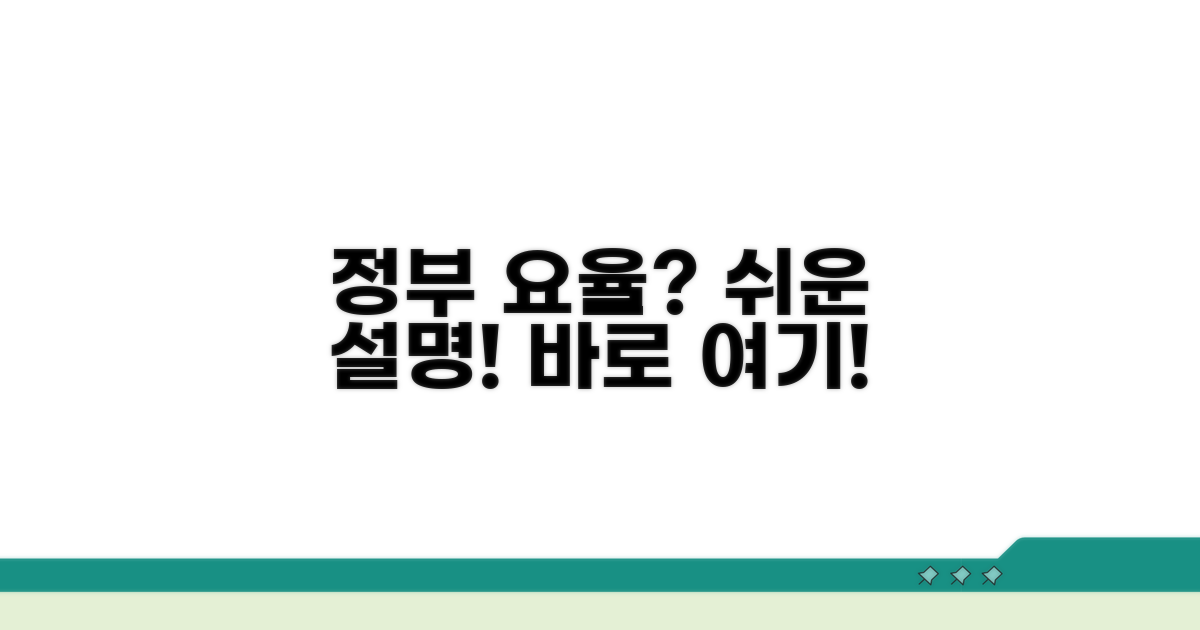 정부 고시 요율, 쉽게 이해하기