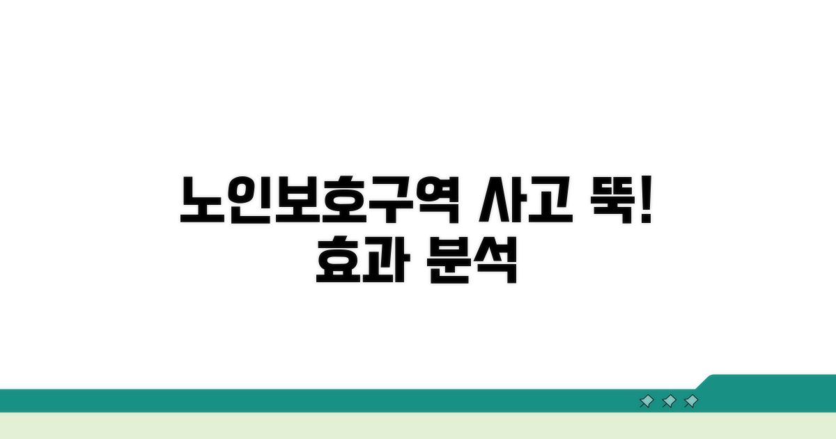 노인보호구역 사고 감소 효과 분석