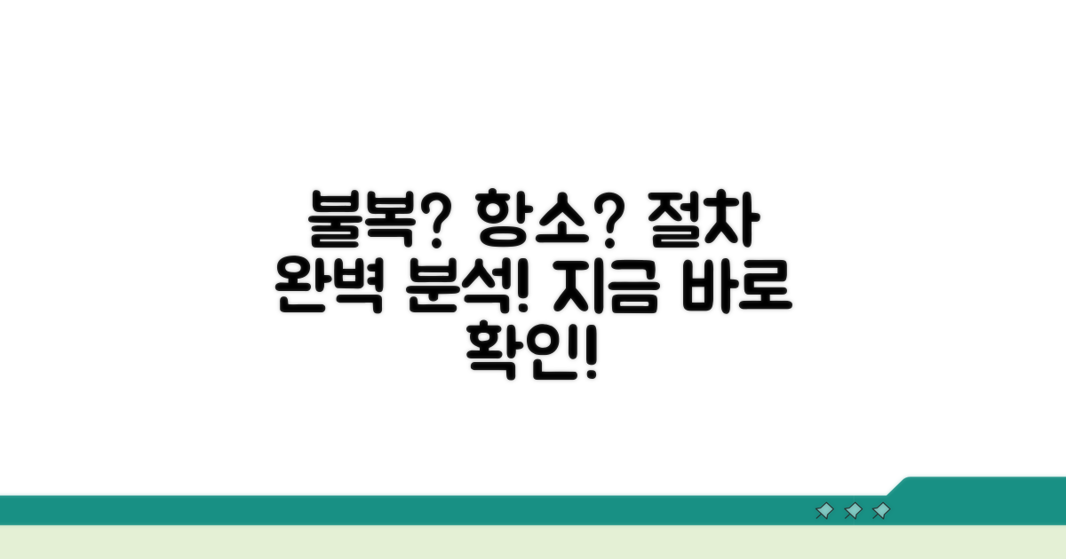 불복 방법과 항소 절차 상세 안내