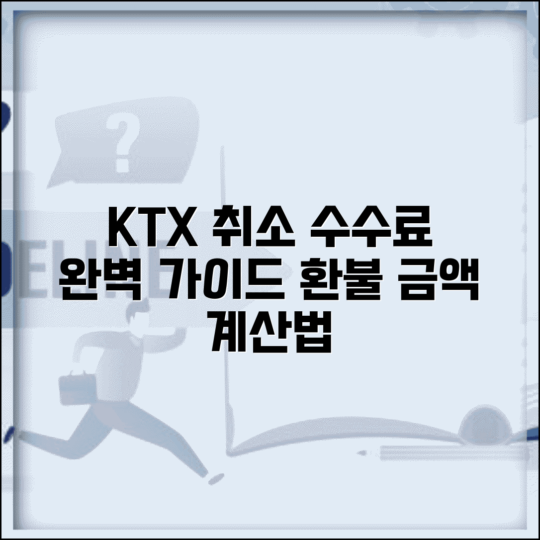 KTX 취소 수수료 기준표 완벽 정리 | 출발 시간별 취소 수수료율과 환불 금액 계산법