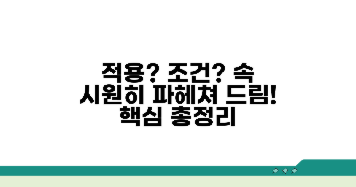 적용 여부와 조건 상세 분석