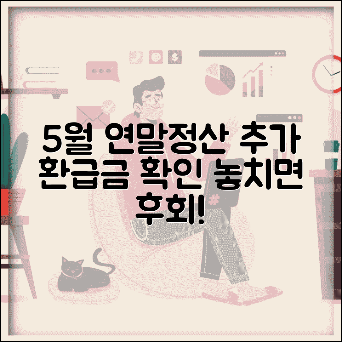 5월 연말정산 환급 추가 환급금 조회 방법