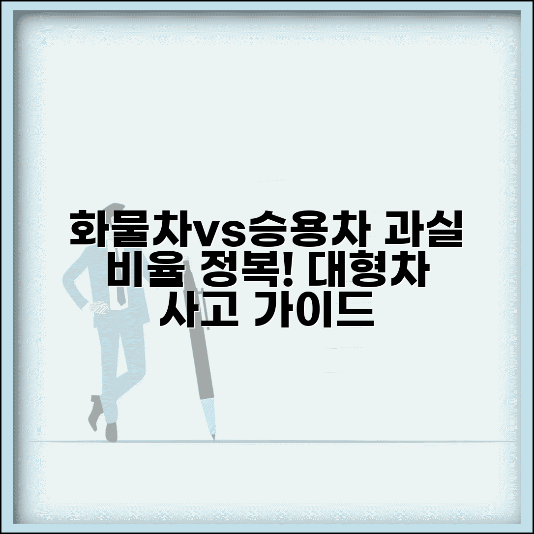 화물차 승용차 사고 과실 비율 판정 기준과 대형차 사고 가이드