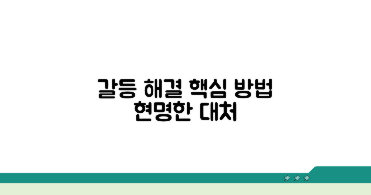 분쟁 해결 과정과 대처법