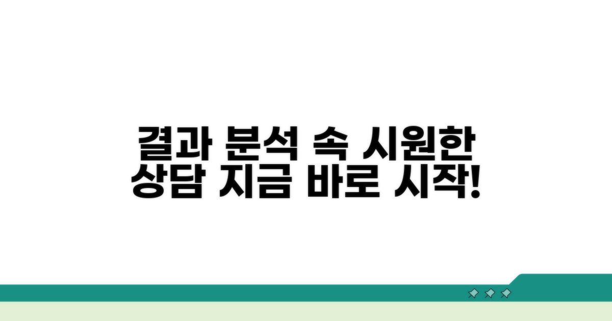결과 해석과 상담 안내