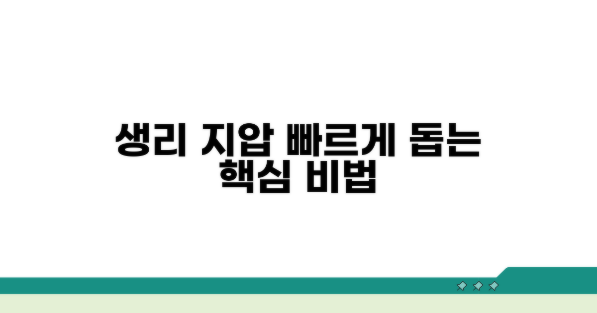 생리 늦어질 때 지압 효과