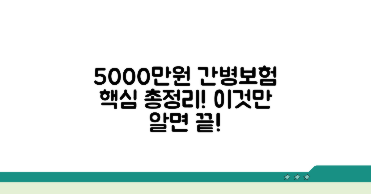5000만원 간병보험 핵심 정보
