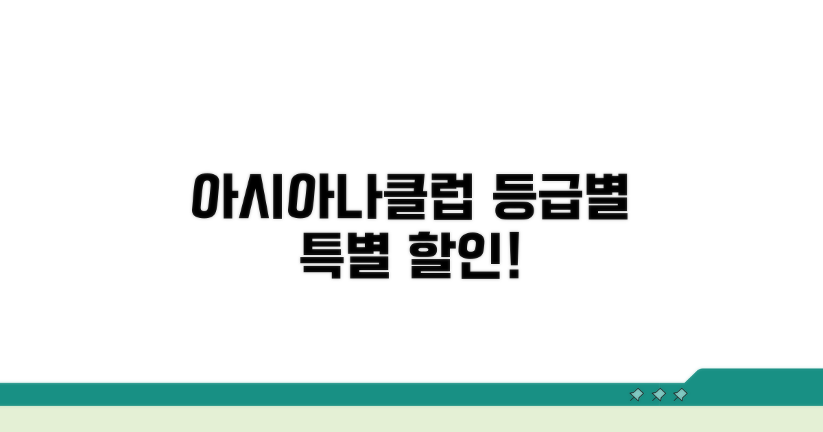 아시아나클럽 등급별 할인 혜택