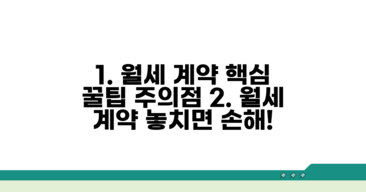 월세 계약 꿀팁과 주의점