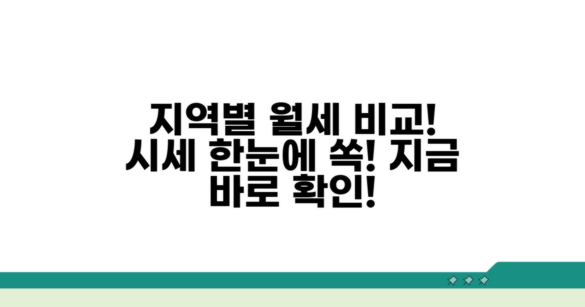 지역별 월세 시세 한눈에 비교