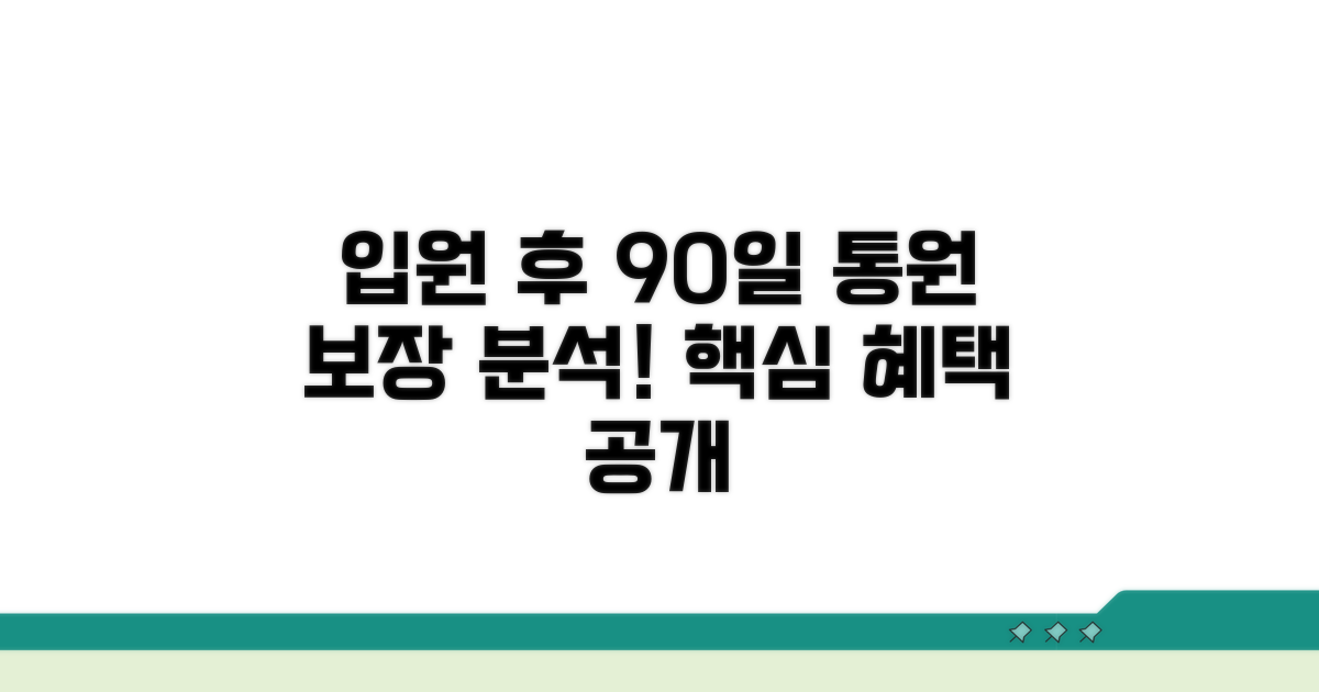 입원 후 90일 통원 보장 분석