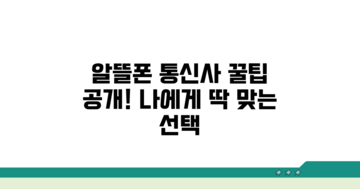나에게 맞는 알뜰폰 통신사 고르는 법