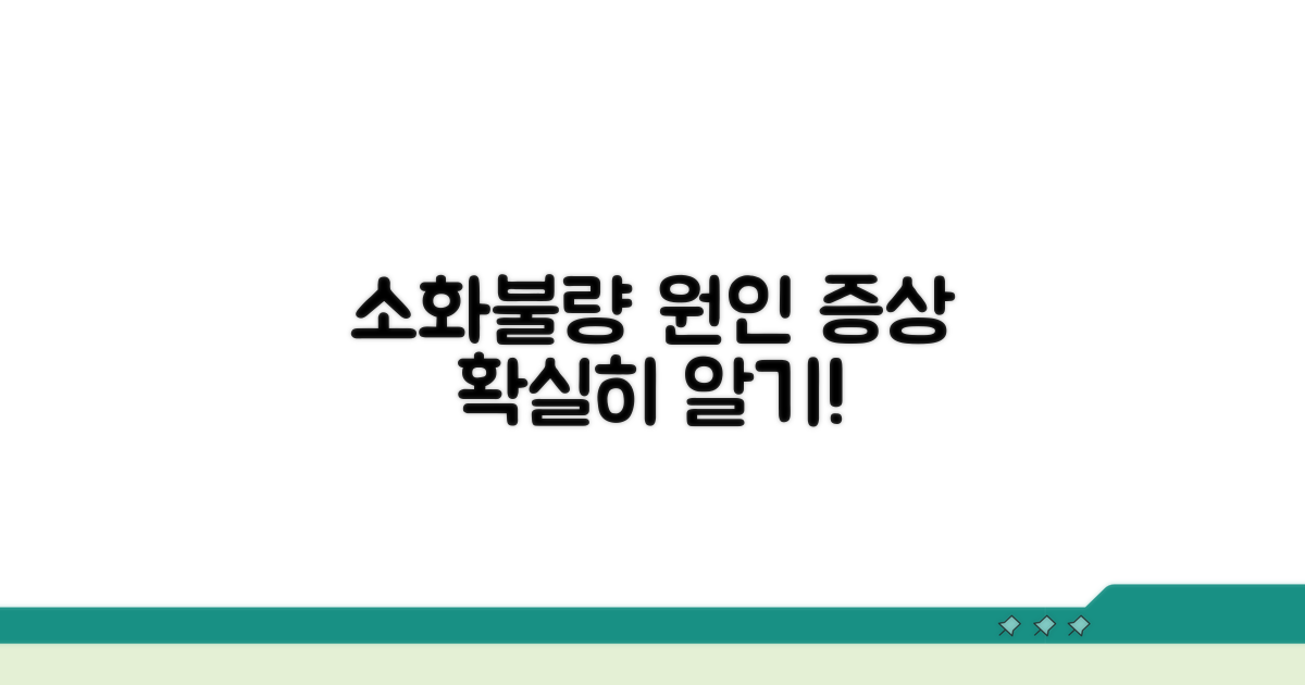 소화불량 원인과 증상 파악