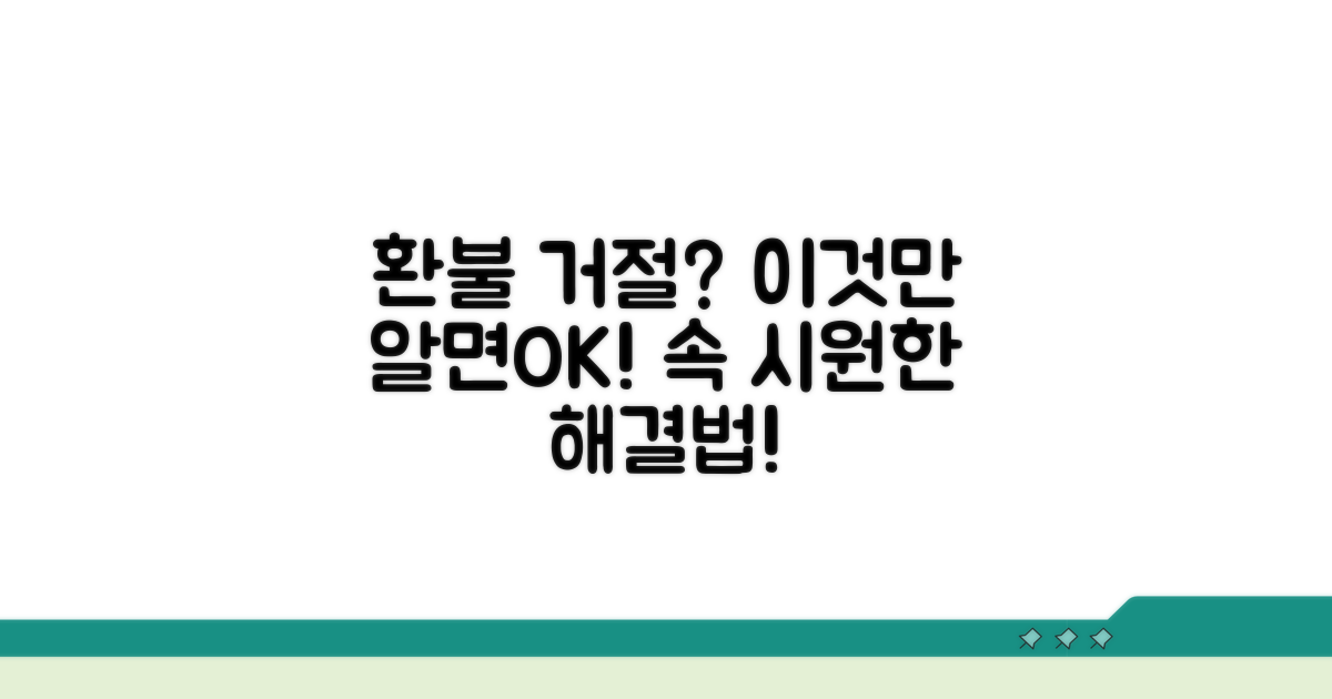 환불 거절 시 대처법 알아보기