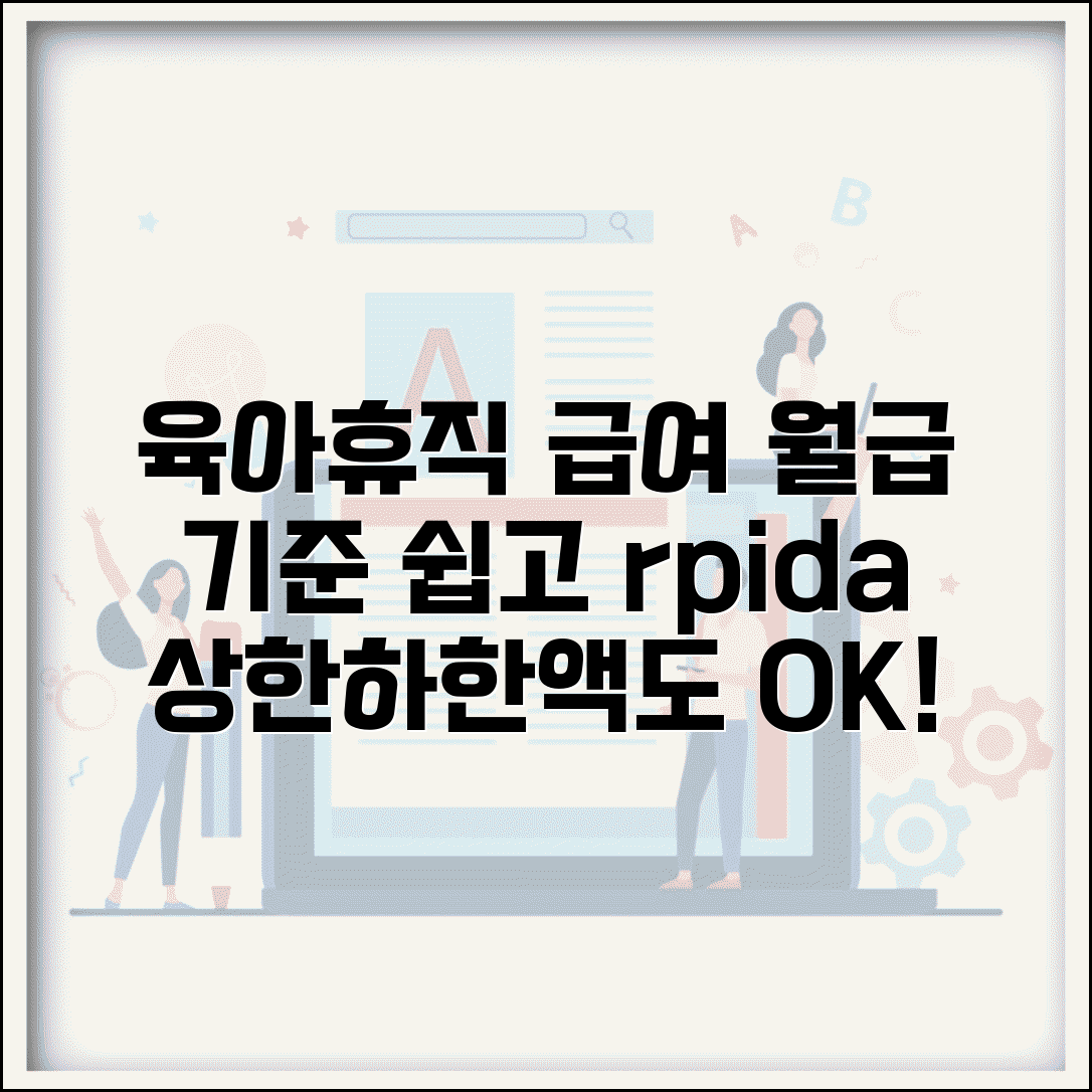 육아휴직 급여 계산법 쉽게 이해하기 | 월 통상임금 기준 | 상한액과 하한액 적용