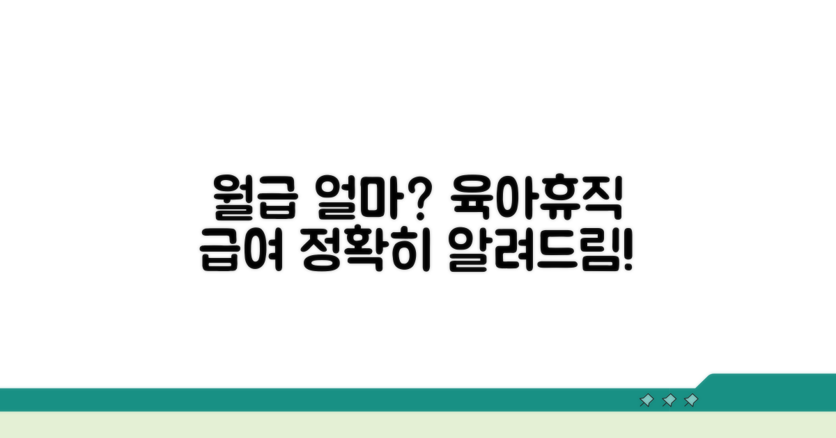 육아휴직 급여, 월 급여 얼마 받을까?