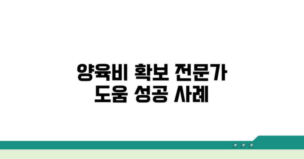 양육비 확보, 전문가 도움받기