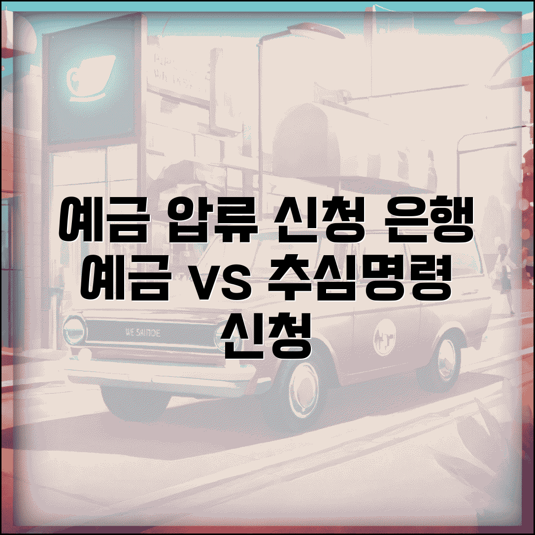 예금 압류 신청 | 은행 예금 압류와 추심명령 신청