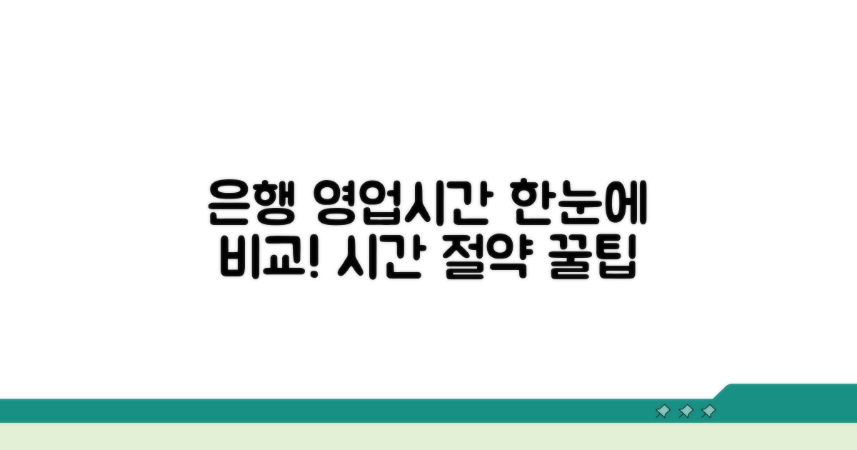 은행별 영업시간 비교 분석