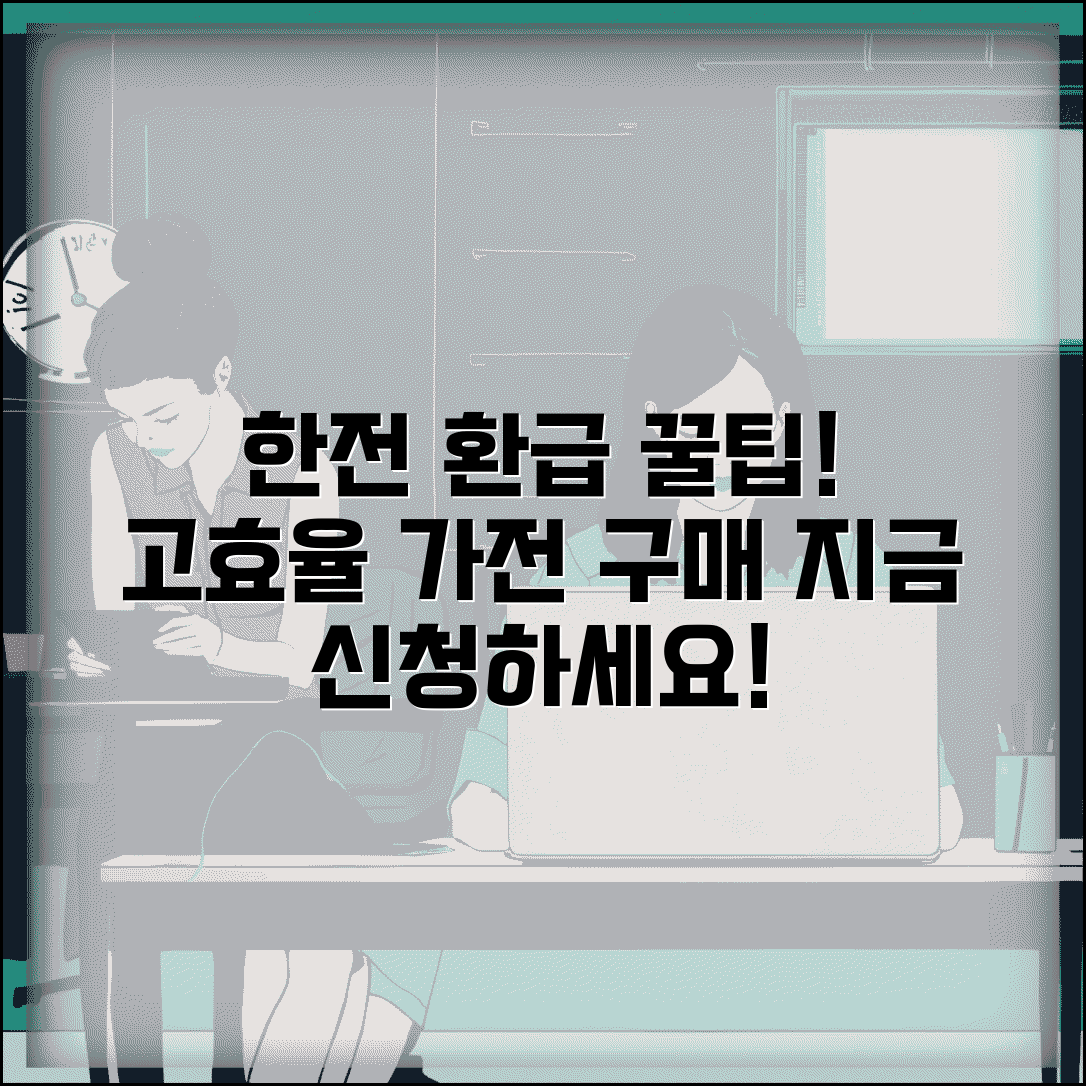 한전 고효율 가전제품 구매 환급 홈페이지 | 한전 가전환급 신청사이트