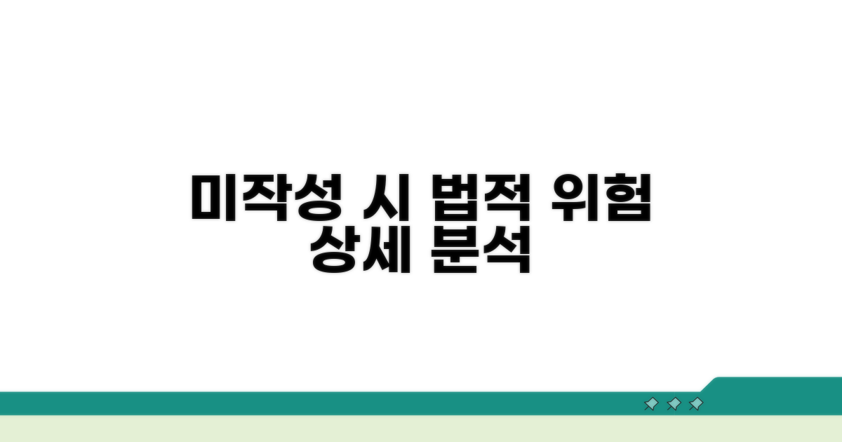 미작성 시 법적 위험 상세 분석