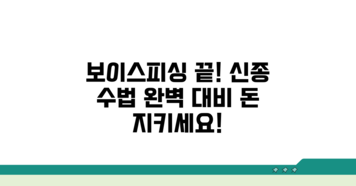 최신 보이스피싱 수법 완벽 대비