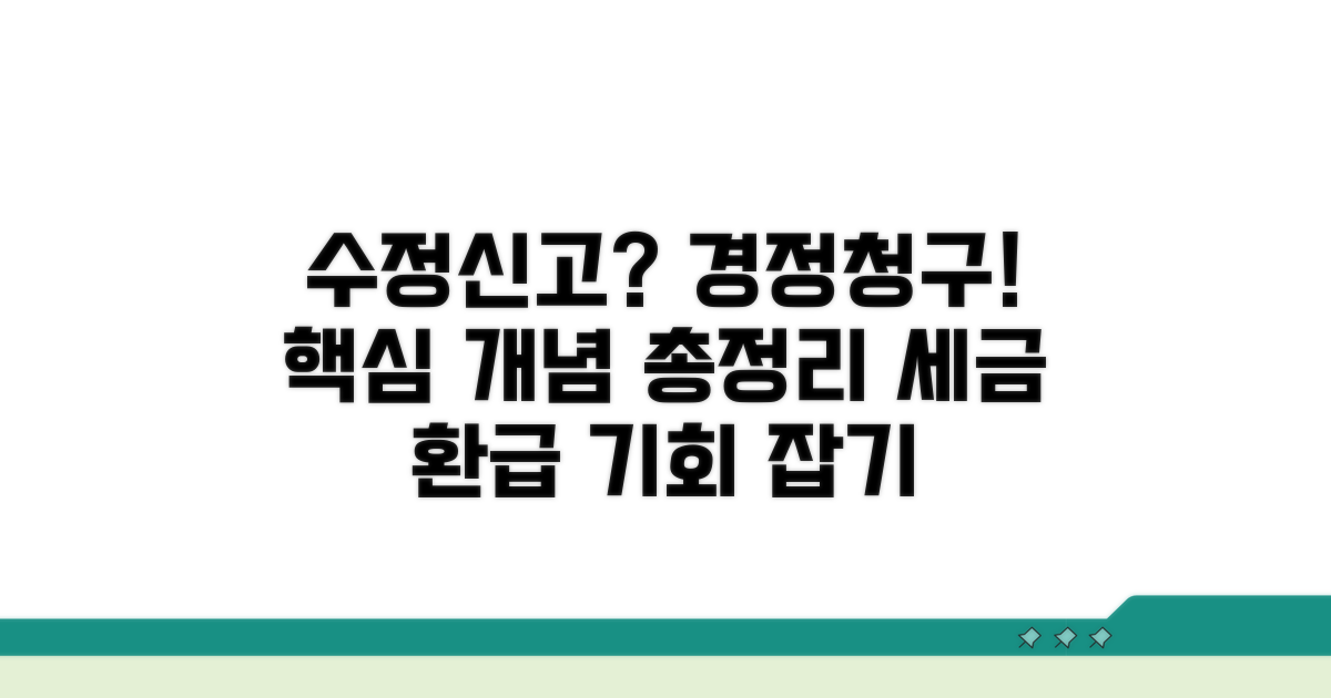 수정신고 후 경정청구 기본 개념