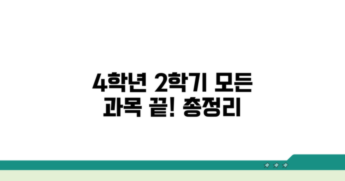 4학년 2학기 전과목 총정리
