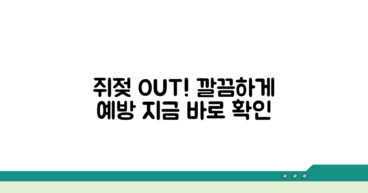 지긋지긋 쥐젖, 이렇게 예방해요