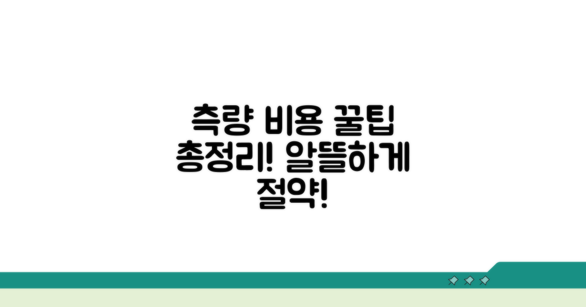 현명한 측량 비용 지불 꿀팁 모음