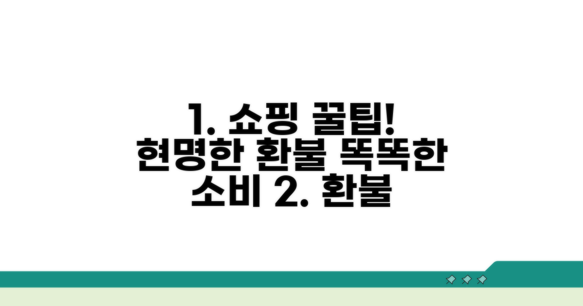 현명한 환불로 똑똑하게 쇼핑하기