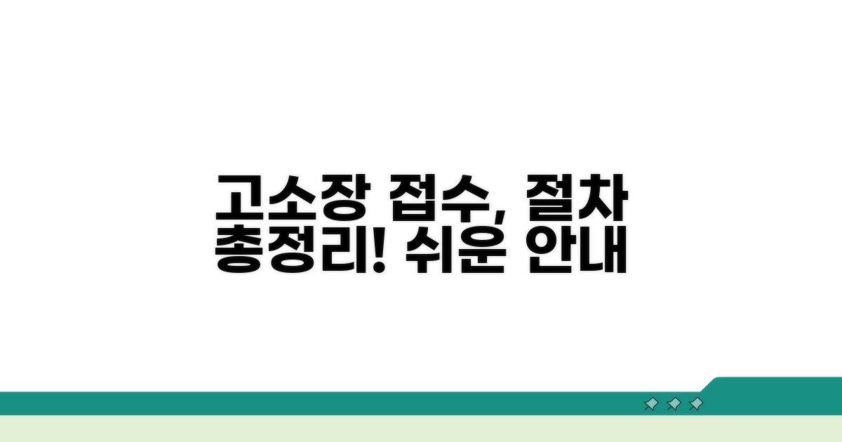 고소장 제출부터 절차 안내
