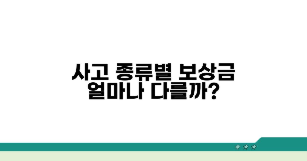 사고 유형별 보상금 차이 분석
