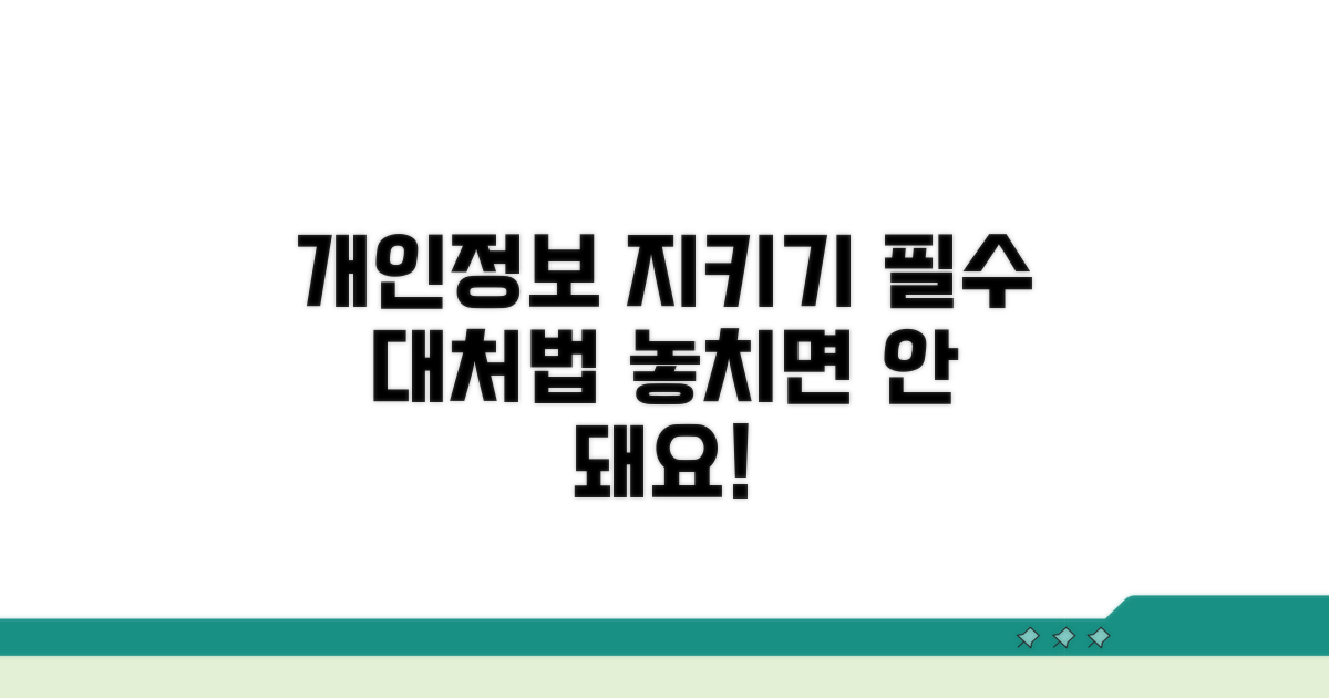 개인 정보 보호 필수 대처법
