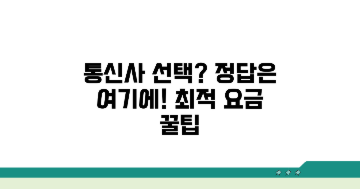 나에게 맞는 통신사 고르는 법