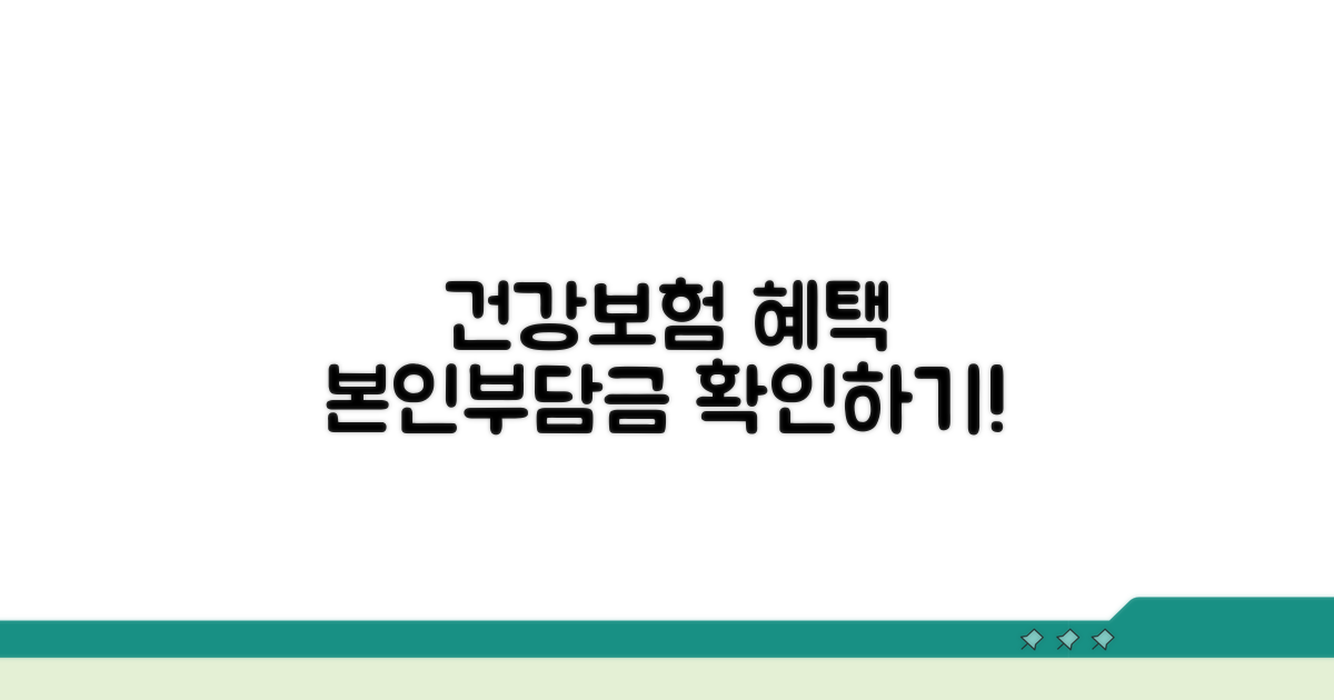 건강보험 적용 범위와 본인부담금