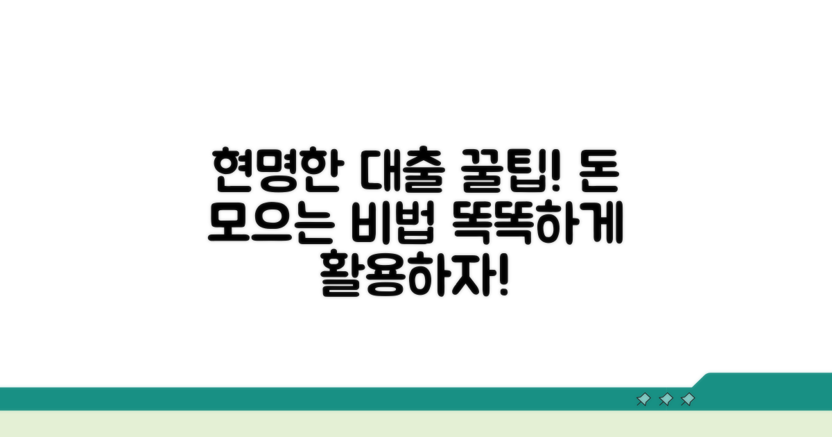 현명한 대출 활용 꿀팁