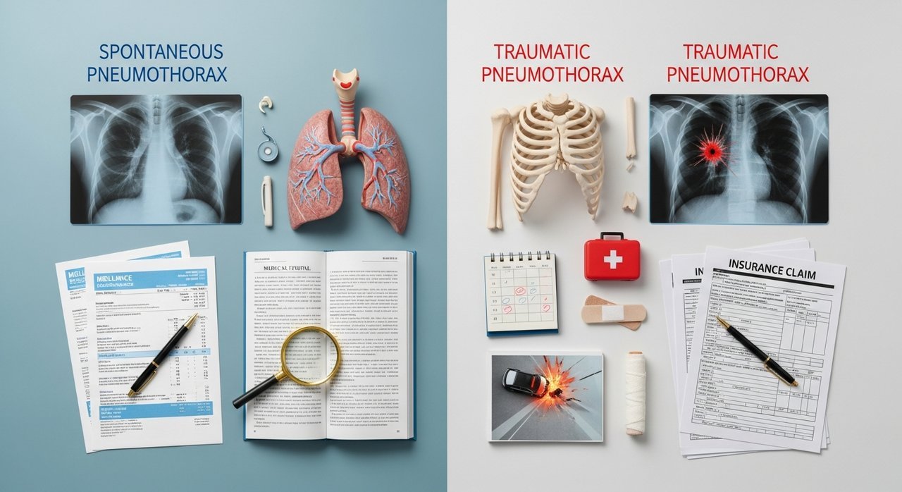 자연 기흉 외상성 기흉 상해 질병 구분, 보험금 차이 꼼꼼히 비교하기