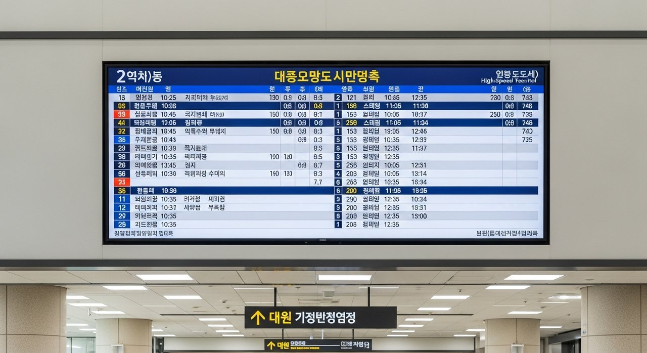 대전 복합터미널 고속버스시간표, 최신 운행 정보 총정리